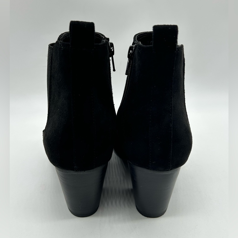 DV by Dolce Vita Collyns Black Faux Suede Ankle Booties Size 8 New With Box - Picture 7 of 12